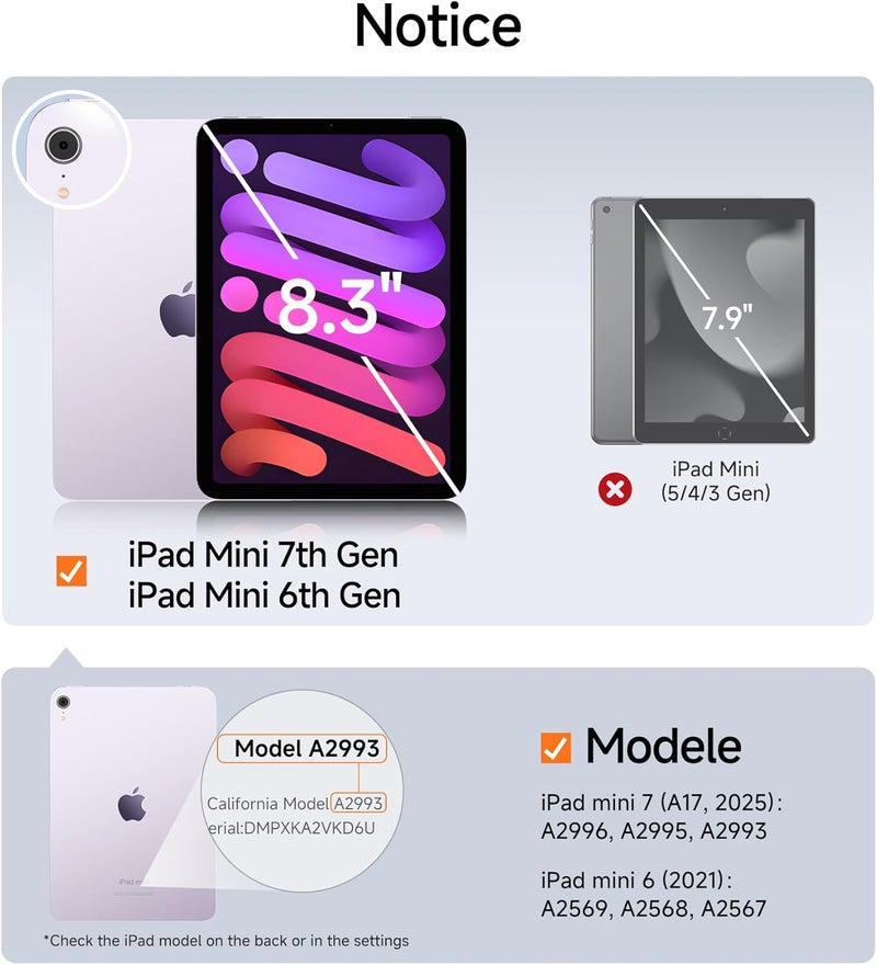 SmartDevil Screen Protector for iPad with Easy Installation Frame, 9H Clear Tempered Glass Film, Anti-Shatter, Bubble Free, Dust-Free Box, 2 Pack (Mini 7th/6th Gen (2024/2021)) - Image 2